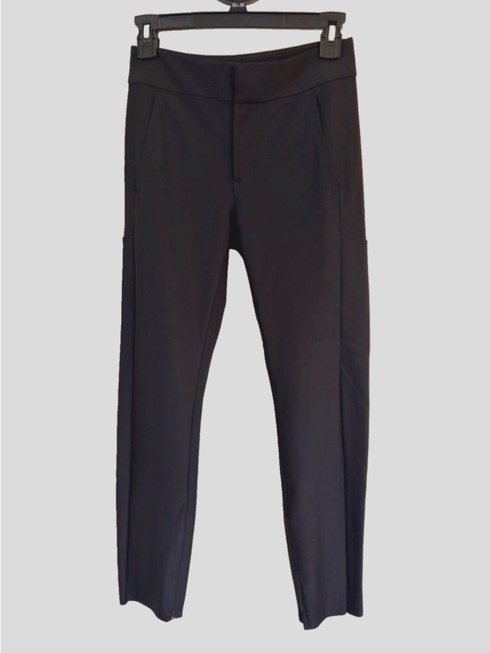 Athleta Stellar Trouser Pant Womens 2 Black Ankle Travel Career Work Pant
